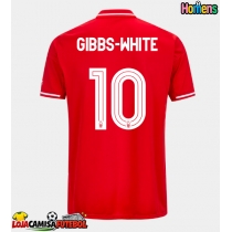 Camisa de Futebol Nottingham Forest Morgan Gibbs-White #10 Equipamento Principal 2025-26 Manga Curta